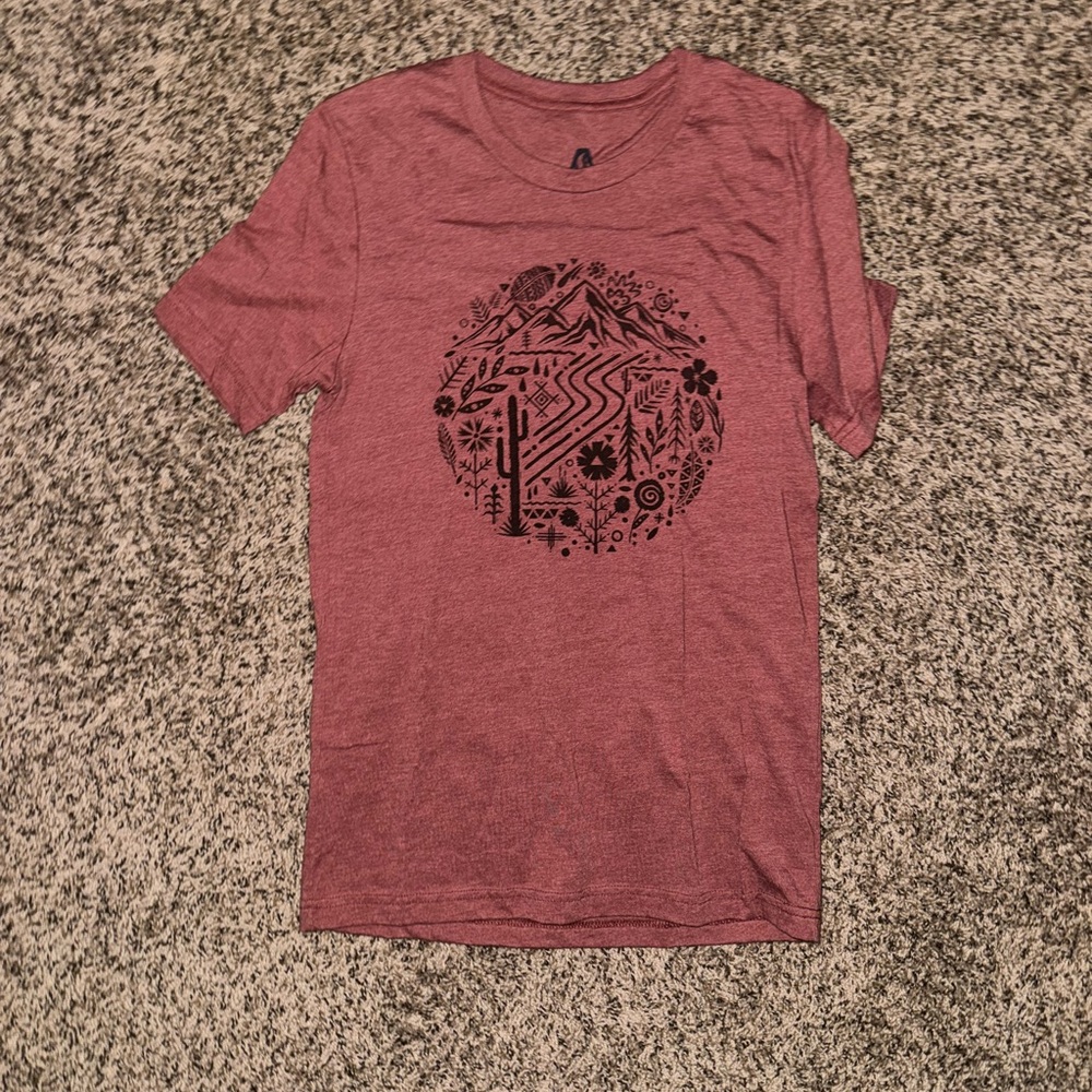 Stylish Burgundy Graphic Tee